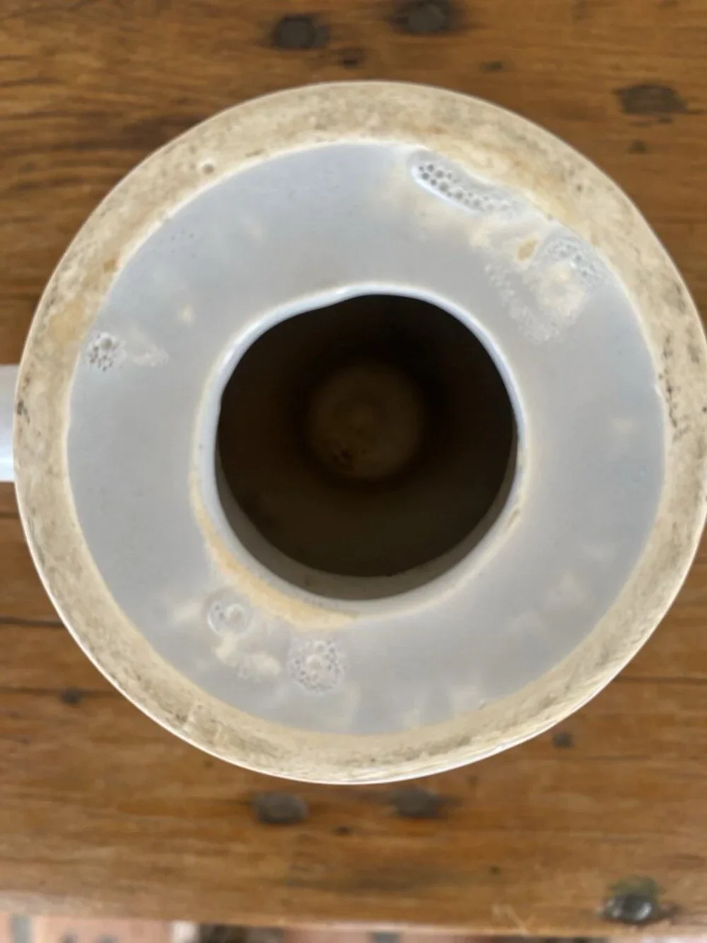 Matching MCM Haeger Pottery Candlesticks Grayish White 7.5” Width 4” Height